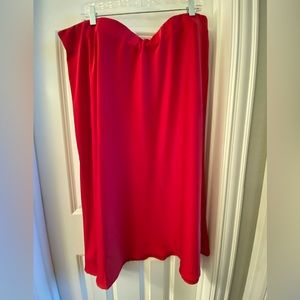 Size 20 Eloquii midi red skirt